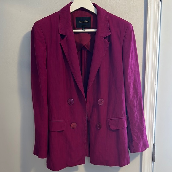 Massimo Dutti magenta Women's Blazer - Picture 4 of 14